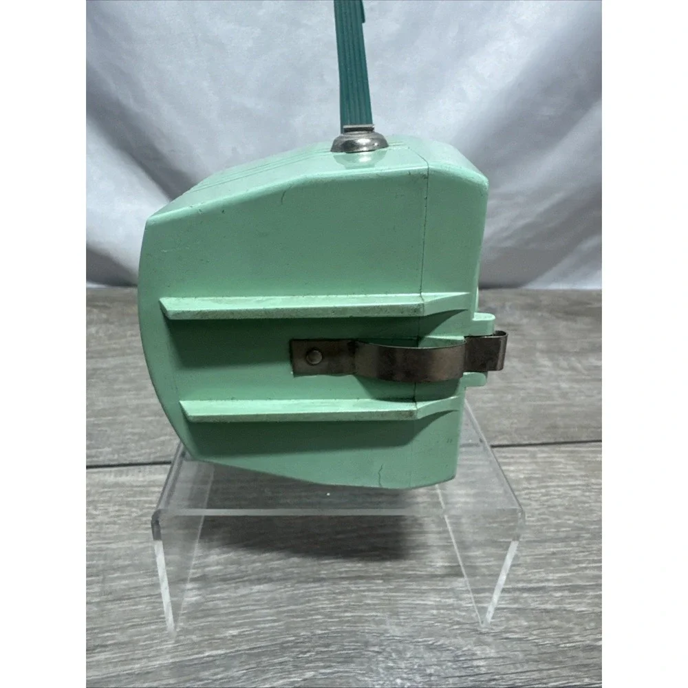 Vintage Savoy Camera Mint Seafoam Green Mid Century Atomic Logo - Untested